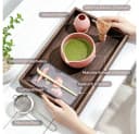Maestri House Matcha-Set 7-tlg. Bambus Rosa/Grün mit Chasen & Schale Bild 1
