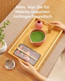 Maestri House Matcha Set 7-teilig Bambus Keramik Rosa Bild 1