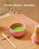 Maestri House Matcha Set 7-teilig Bambus Keramik Rosa Bild 3