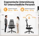 ProtoArc EC200 Bürostuhl mit Lendenwirbelstütze & Sitztiefenverstellung Bild 4