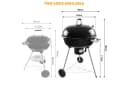 SunJas Kugelgrill Ø54cm mit Rädern & Deckel Bild 1