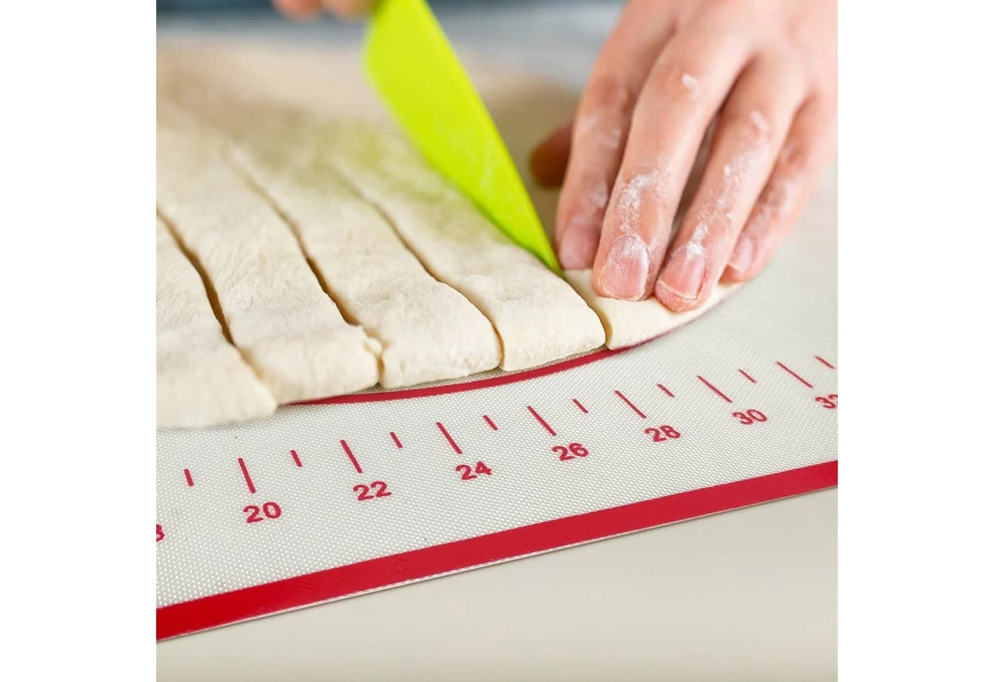 SunJas Silikon Backmatte 60x40cm Antihaft mit Maßskala - Bild 5