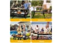 SunJas Holzkohlegrill K-603 Tragbar Klappgrill Schwarz Bild 5
