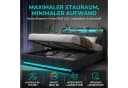 PXloue Polsterbett LED mit Stauraum und Ladeanschluss Grau Bild 5