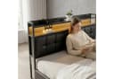 Simurq Polsterbett 160x200 cm mit LED und Stauraum Bild 3