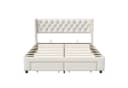 Simurq LED Polsterbett mit USB und Stauraum Bild 4