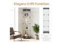 NMCXXO Glasvitrine mit LED-Beleuchtung, modern, 4-lagig, Schwarz Bild 3