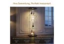 NMCXXO Glasvitrine mit LED-Beleuchtung, modern, 4-lagig, Schwarz Bild 4