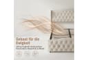 Simurq Polsterbett 160x200 Samt Beige/Grau mit Bettkasten Bild 4