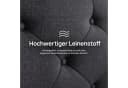 PXloue Polsterbett LED mit Stauraum und Schubladen Grau Bild 5