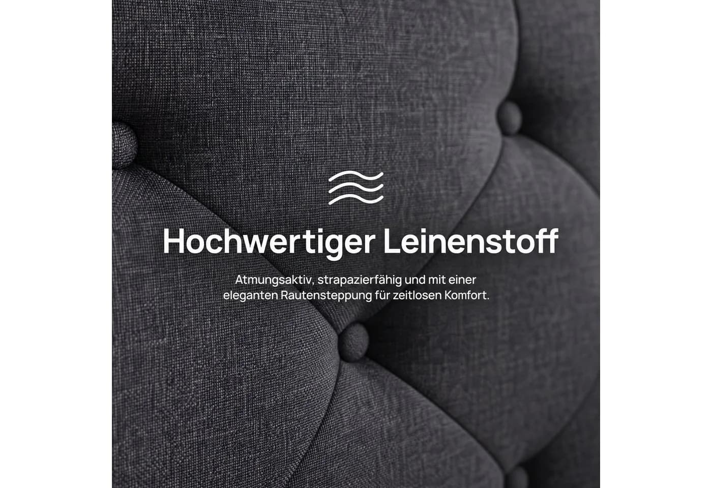 PXloue Polsterbett LED mit Stauraum und Schubladen Grau - Bild 5