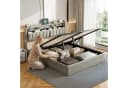 Gdood Polsterbett mit LED, USB & Stauraum Grau Bild 3