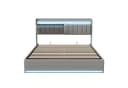 Gdood Polsterbett mit LED, USB & Stauraum Grau Bild 4