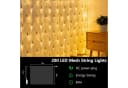 OZAVO LED-Lichternetz 200-flammig warmweiß mit Fernbedienung und Timer Bild 1