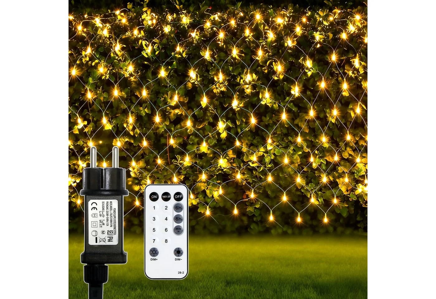 OZAVO LED-Lichternetz 200-flammig warmweiß mit Fernbedienung und Timer - Bild 2