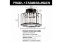 LOHAS-LED Kristall-Deckenlampe Schwarz Industriell E27 Bild 1