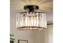 LOHAS-LED Kristall-Deckenlampe Schwarz Industriell E27 Bild 2