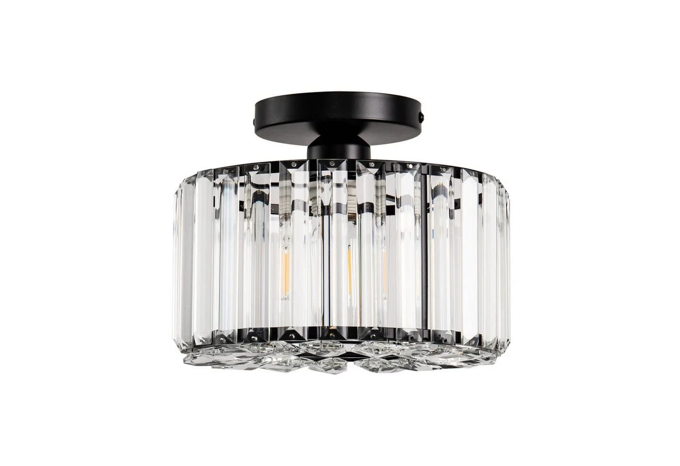 LOHAS-LED Kristall-Deckenlampe Schwarz Industriell E27 - Bild 3