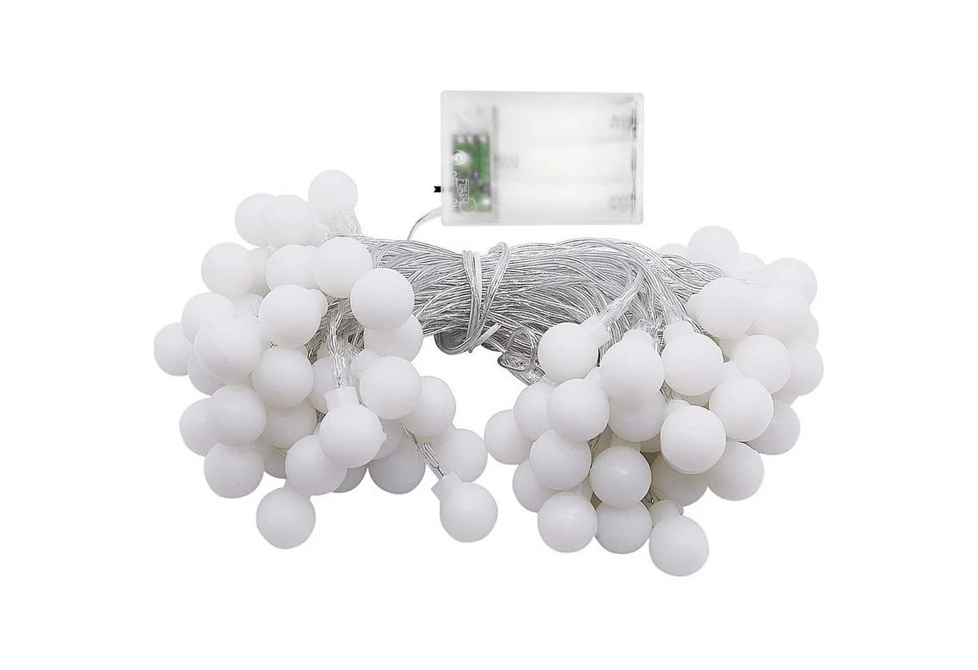 LOHAS-LED LED-Lichterkette 5m 40 Leuchten Warmweiß IP65 wasserfest