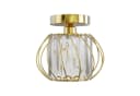 LOHAS-LED Kristall-Deckenleuchte Geo Geometrisch Metall E27 Gold Bild 3