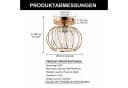 LOHAS-LED Deckenleuchte Kristall E27 Gold Schwarz Bild 1