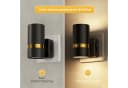 LOHAS-LED Nachtlicht 2er-Set Schwarz/Gold mit Dämmerungssensor Bild 4