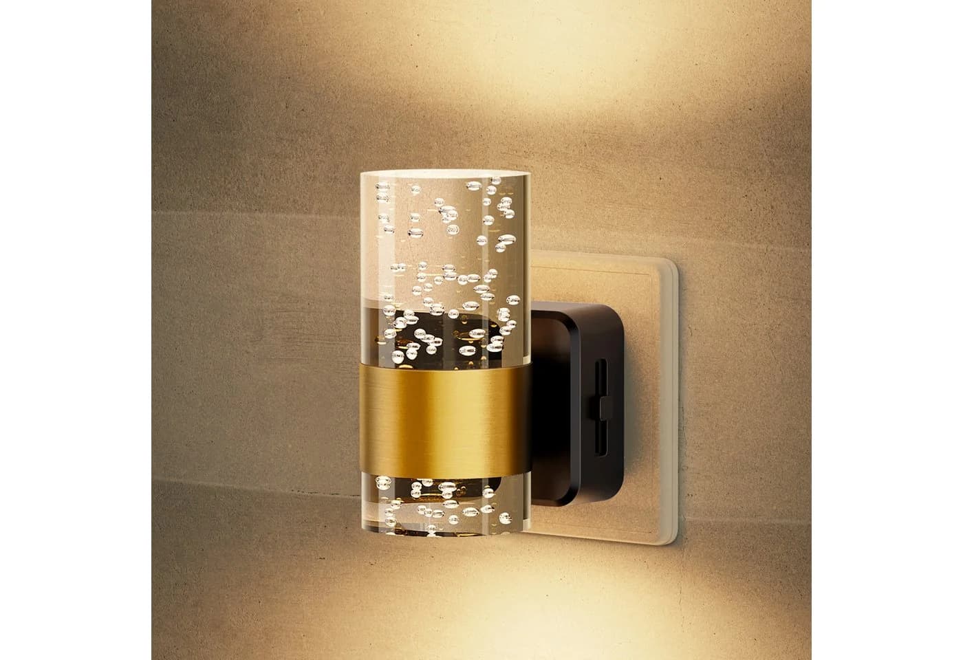 LOHAS-LED Nachtlicht 2er Set Gold Transparent Dimmbar - Bild 2