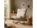 Simurq Schaukelstuhl Beige 5-fach verstellbare Rückenlehne Bild 2