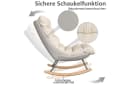 Simurq Schaukelstuhl Beige 5-fach verstellbare Rückenlehne Bild 3