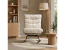 Simurq Schaukelstuhl Beige 5-fach verstellbare Rückenlehne Bild 4