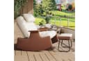 Simurq Schaukelstuhl mit Hocker Beige 3-fach verstellbar Bild 5