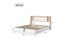 Gdood Polsterbett Doppelbett LED Stauraumbett Beige PU Bild 5