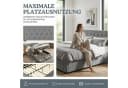 NMCXXO Polsterbett Grau mit Stauraum und Lattenrost Bild 5
