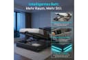 PXloue Polsterbett mit LED-Beleuchtung und Bettkasten Grau Samt Bild 4