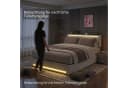 PXloue Polsterbett Modernes mit LED-Beleuchtung und Bettkasten Beige Bild 3
