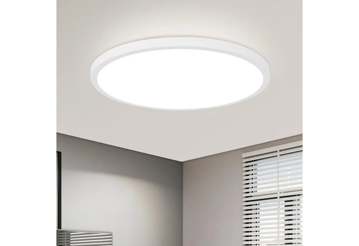 ZMH LED Deckenleuchte Rund Weiß Modern Augenschonend - Bild 2