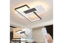ZMH LED Deckenleuchte Dimmbar Schwarz Weiß Geometrisch Bild 2