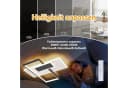 ZMH LED Deckenleuchte Dimmbar Schwarz Weiß Geometrisch Bild 4