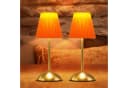 ZMH LED Tischleuchte 2er Set Orangerot Touch Dimmbar Bild 2