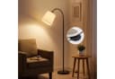 ZMH Stehlampe Modern E27 360° drehbar mattschwarz/beige Bild 3