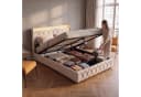 Furnishings Home Polsterbett mit LED, Stauraum & USB-Anschluss Beige Bild 1