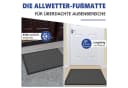 SunJas Fußmatte Grau Rutschfest Polyester Bild 5