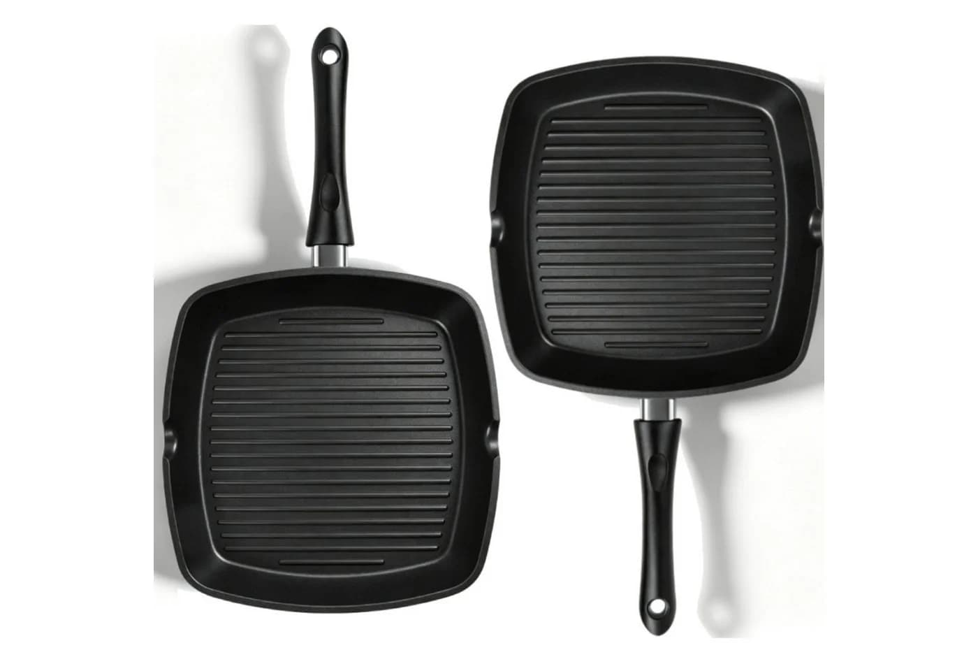 SunJas Grillpfanne 2er Set Antihaftbeschichtet Aluminium - Bild 2