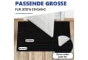 SunJas Rutschfeste Fußmatte Schwarz/Braun Schmutzfangmatte Bild 1