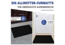SunJas Rutschfeste Fußmatte Schwarz/Braun Schmutzfangmatte Bild 5