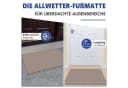 SunJas Rutschfeste Fußmatte Innen Außen Braun Schwarz Bild 5