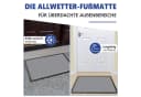 SunJas Fußmatte rutschfest Grau Schwarz Rot Innen Außen Bild 5