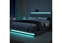 Gdood LED Polsterbett 180x200 grau mit Stauraum und RGB-Beleuchtung Bild 2