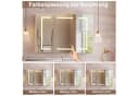 Gdood Badezimmerspiegelschrank mit LED, Touchschalter & Steckdosen Bild 3