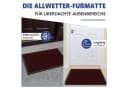 SunJas Fußmatte rutschfest Polyester modern rot/grau/schwarz Bild 5